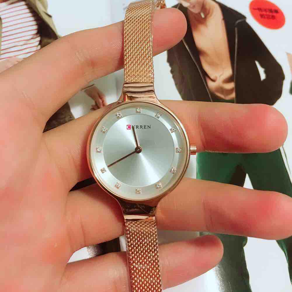 đồng hồ dây kim loại cho nữ