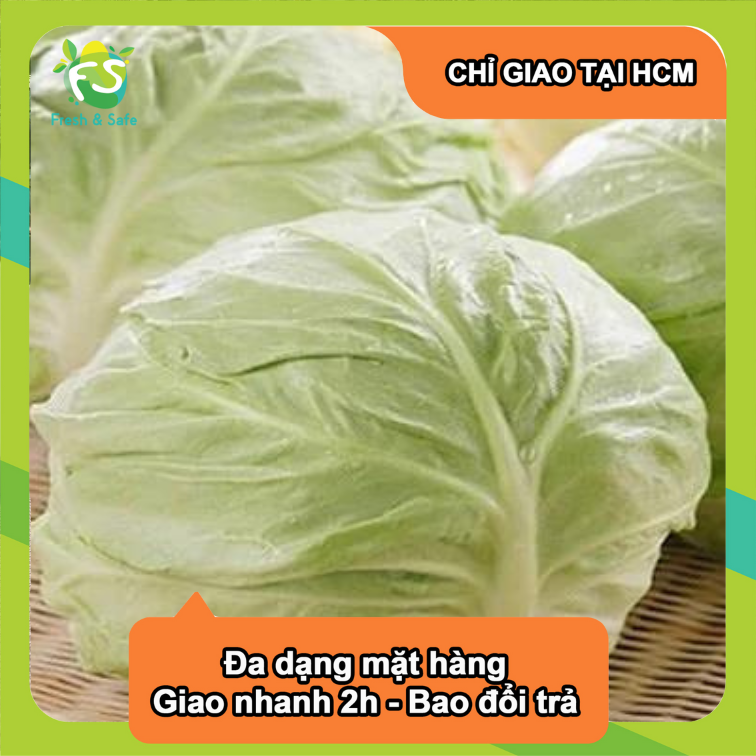 [Chỉ Giao HCM] Bắp Cải Trắng - 1kg