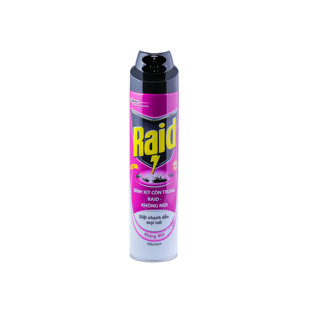 RAID Bình xịt côn trùng Không Mùi 600ml