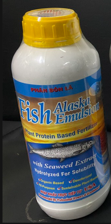 ]phân cá alaska – phân cá hữu cơ và tảo biển chai 1 lít