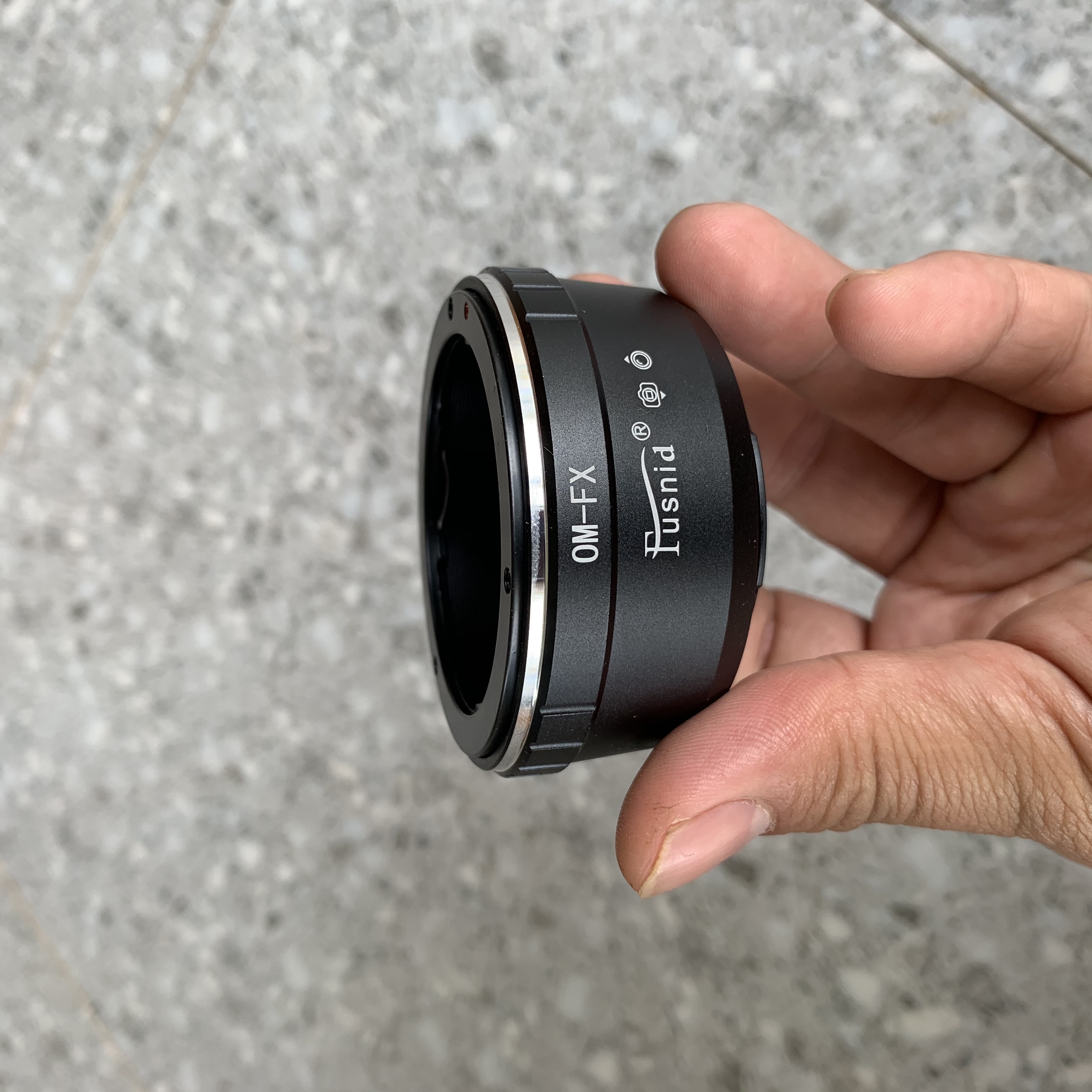Ngàm Chuyển OM-FX Hiệu Fusnid (sử dụng lens Olympus OM trên máy Fujifilm)
