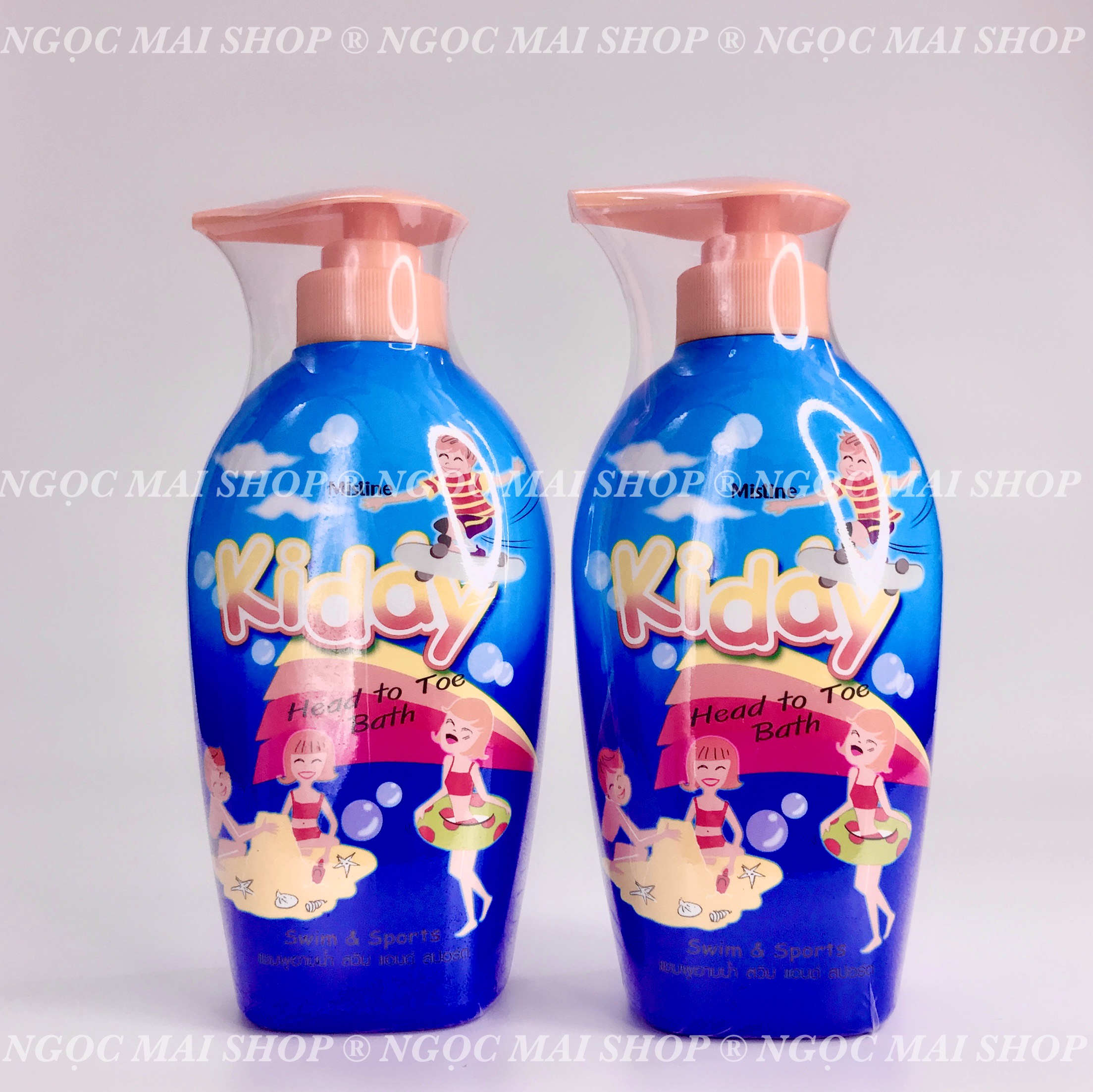 Sữa Tắm Gội Em Bé Mistine Kiddy 400ml Thái Lan