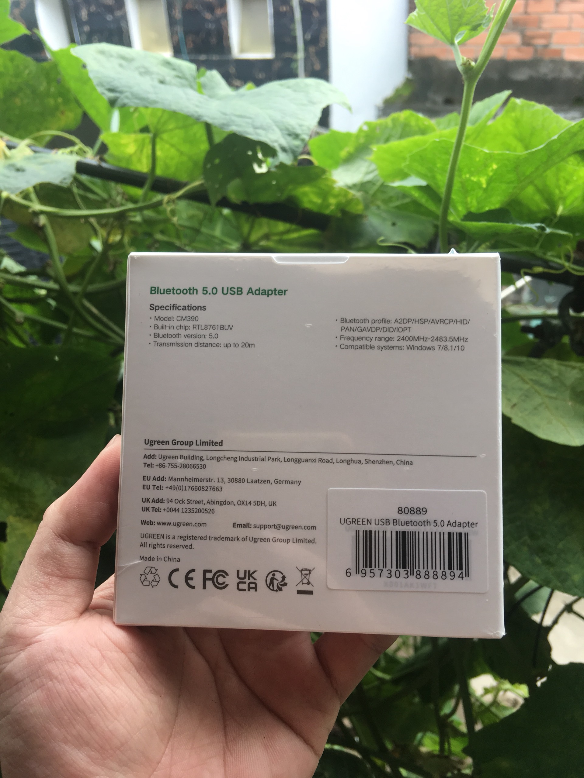 USB Bluetooth 5.0 chính hãng Ugreen 80889