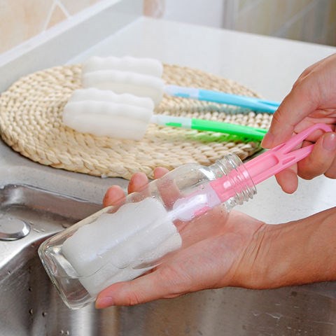 Dụng Cụ Rửa Ly Tách Và Bình Nước Bọt Biển Tháo Ráp