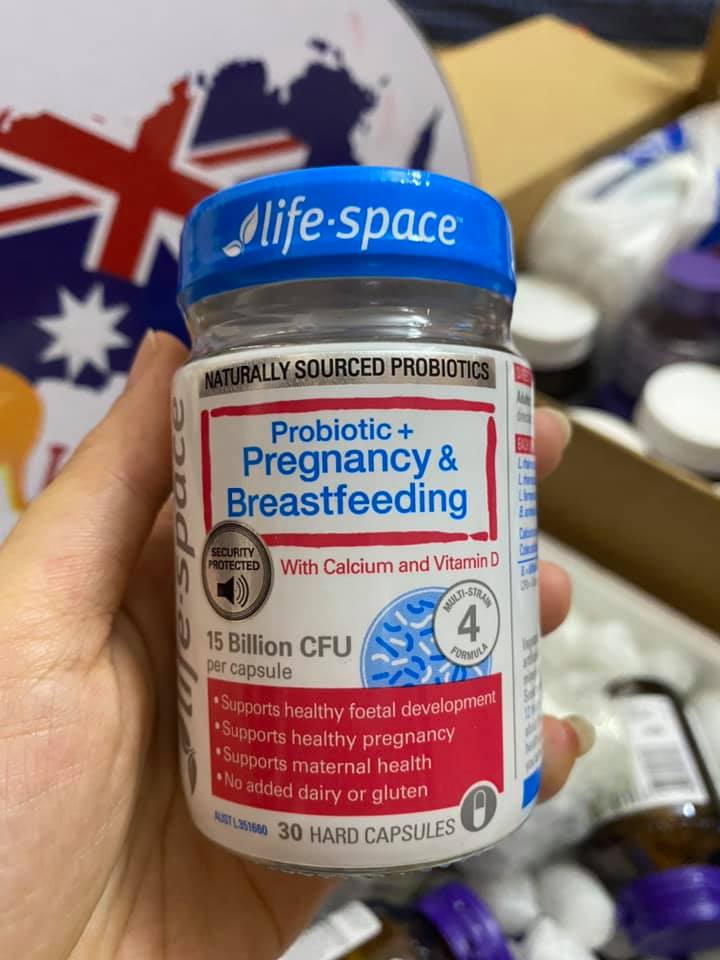 Men vi sinh Life Space Pregnancy Probiotic hỗ trợ thai kỳ Úc 30 viên
