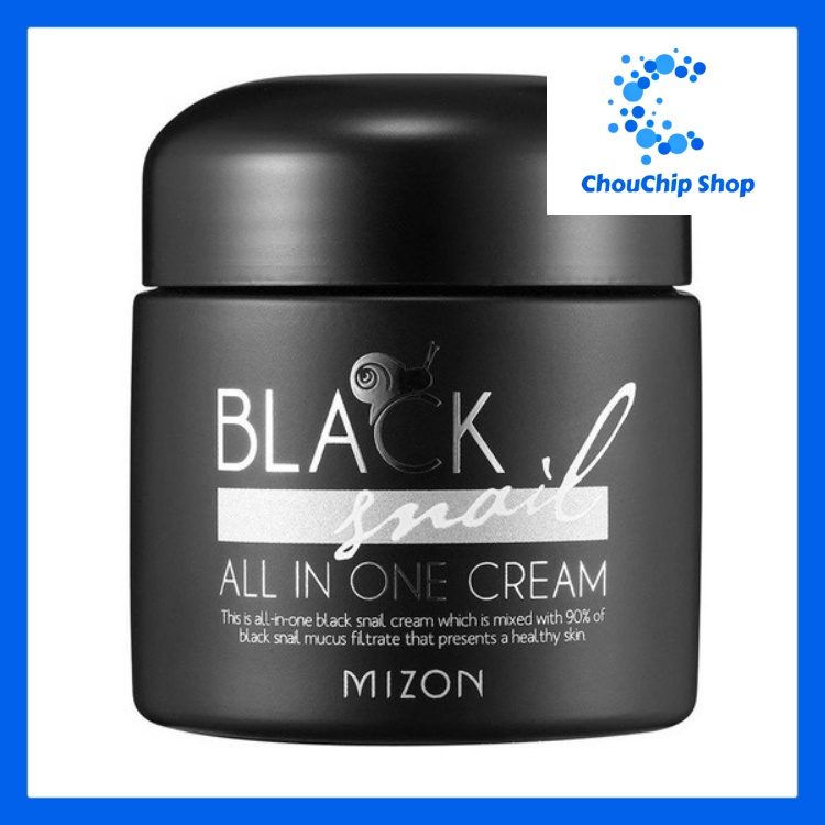 [HCM]Kem dưỡng tái tạo da dịch ốc sên Mizon Black Snail All In One Cream 75ml