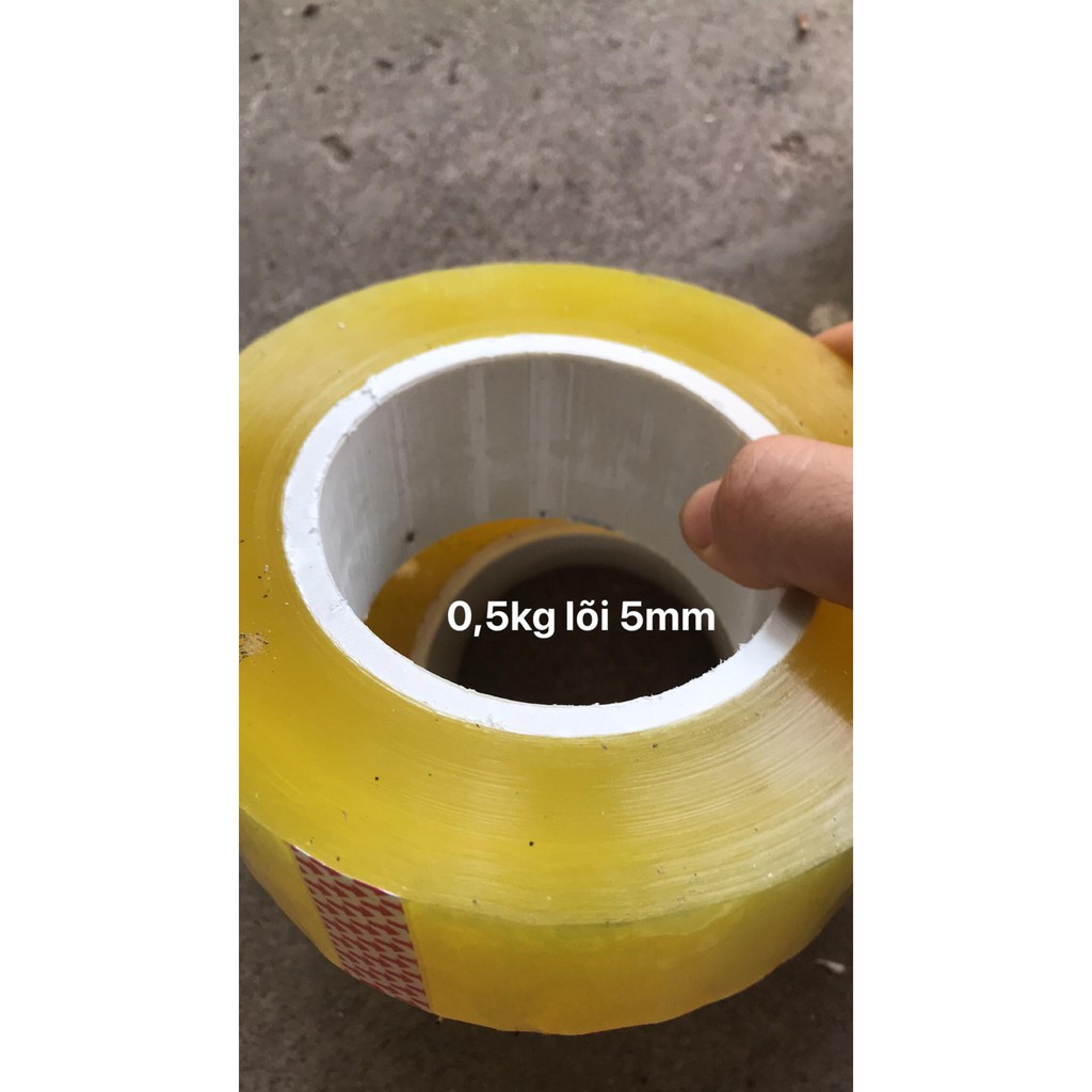 Cuộn Băng Dính dán hàng 0,5kg dai dính
