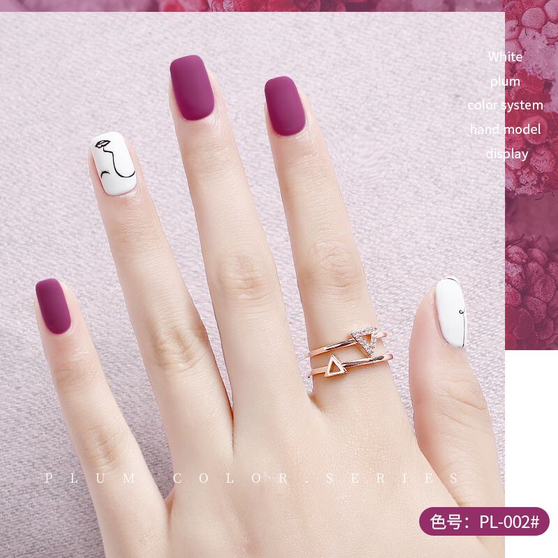 [HCM]Sơn gel AS - màu tím than mã PL