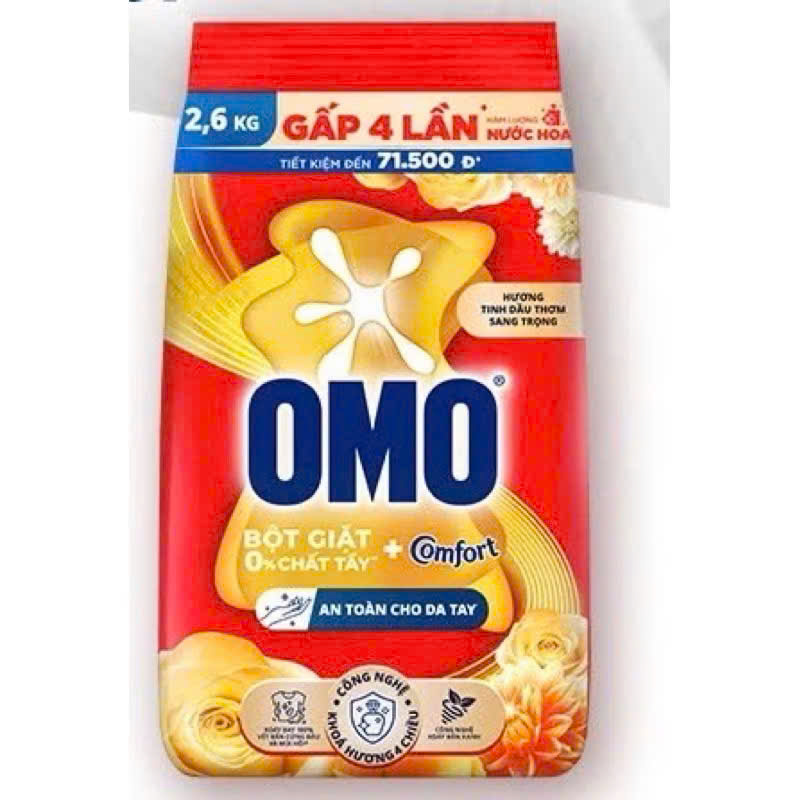 BỘT GIẶT TAY OMO 2,6Kg COMFORT