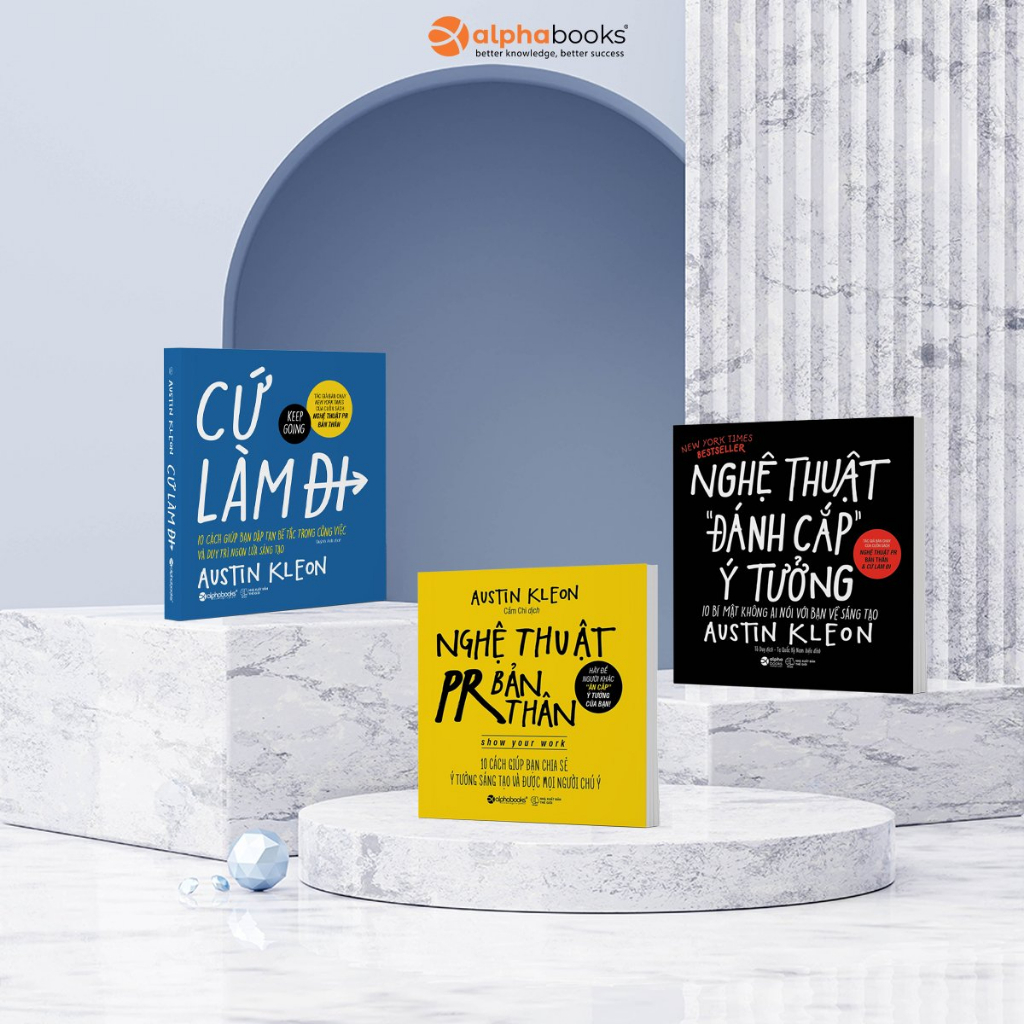 Sách - combo 3 cuốn: nghệ thuật pr bản thân + nghệ thuật đánh cắp ý tưởng + cứ làm đi
