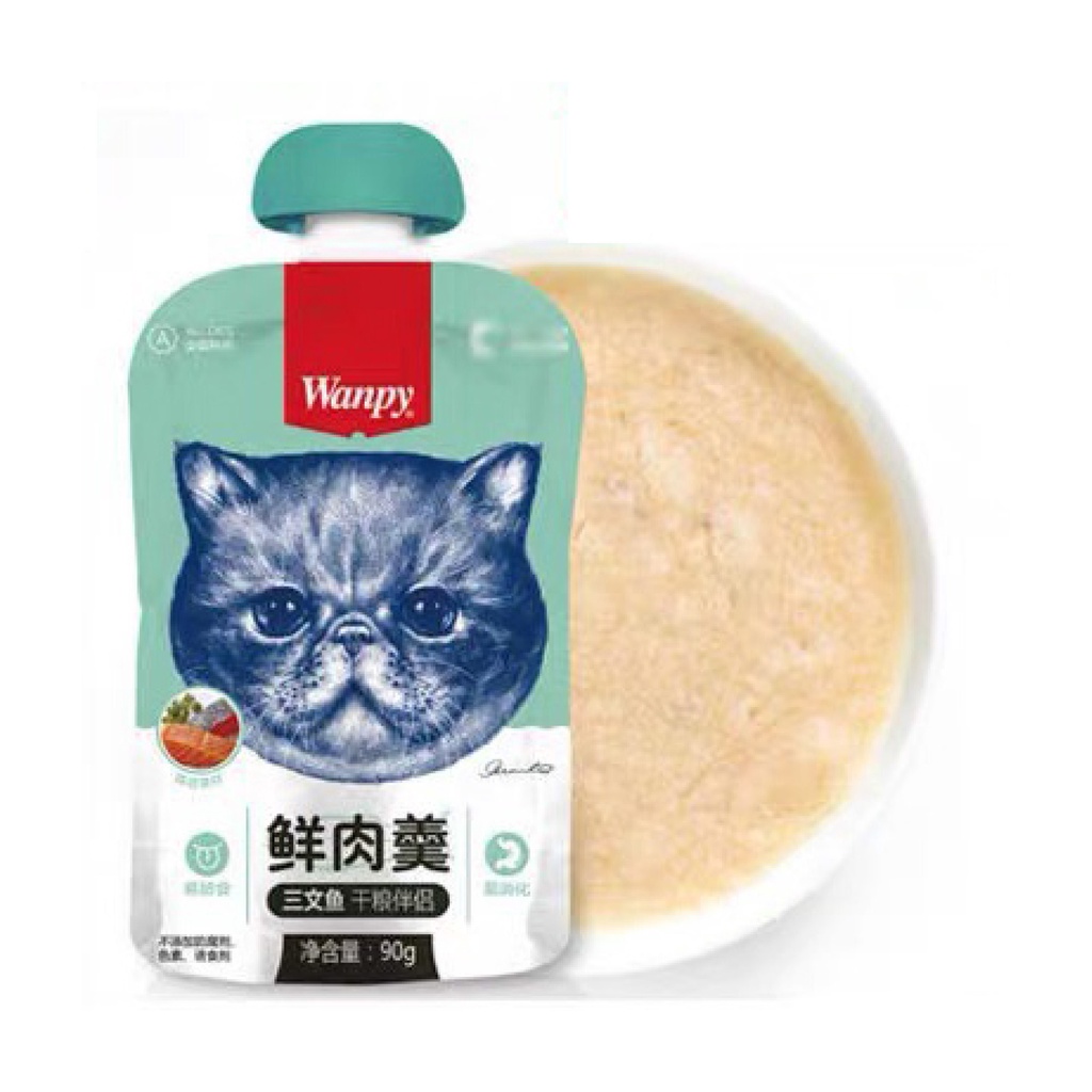 Súp Thưởng Wanpy nắp vặn 90G - Súp thưởng cho mèo
