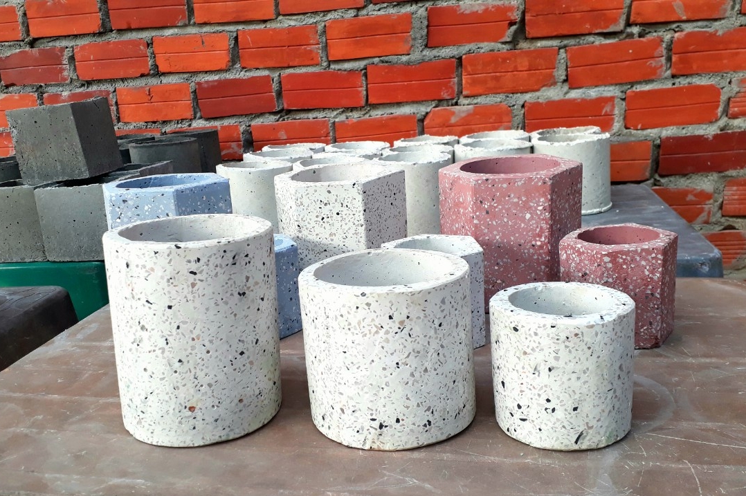 chậu đá mài graniti mini