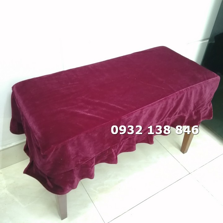 KHĂN PHỦ GHẾ ĐÀN PIANO CƠ LOẠI PHỦ GHẾ ĐÔI