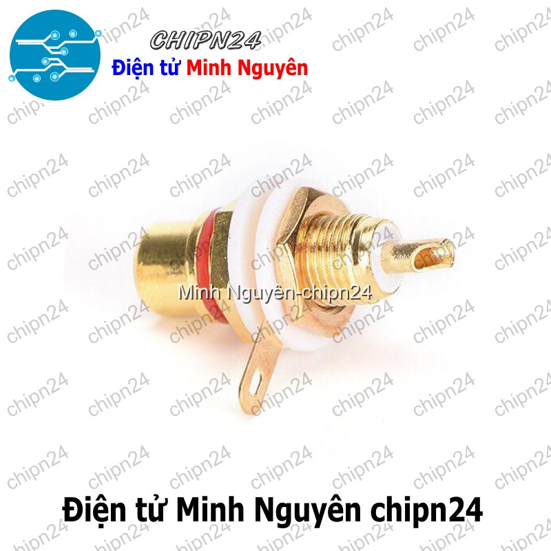 [1 cái] (F124.7) Đầu hàn Jack AV RCA Đỏ - HH005262
