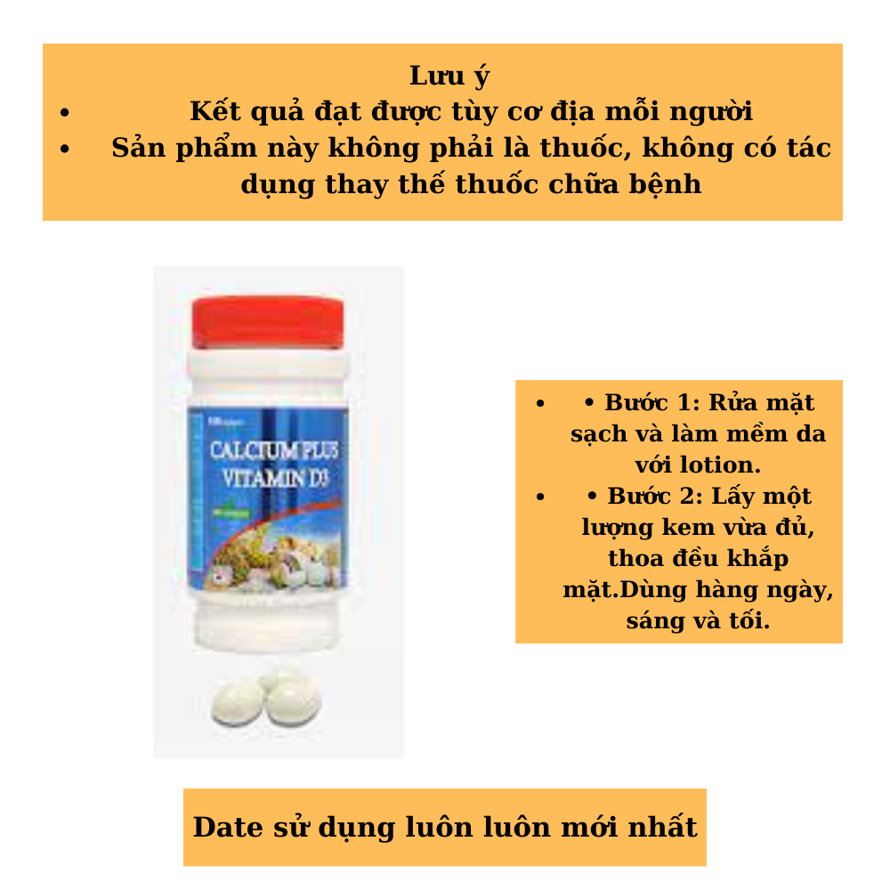 [HCM]Calcium Plus Vitamin D3- Mediphar USA