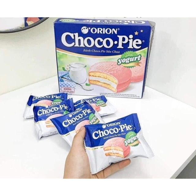 [HCM] BÁNH CHOCO PIE KEM CHUỐI ORION 444G HÀN QUỐC  [HỘP 12 CÁI]