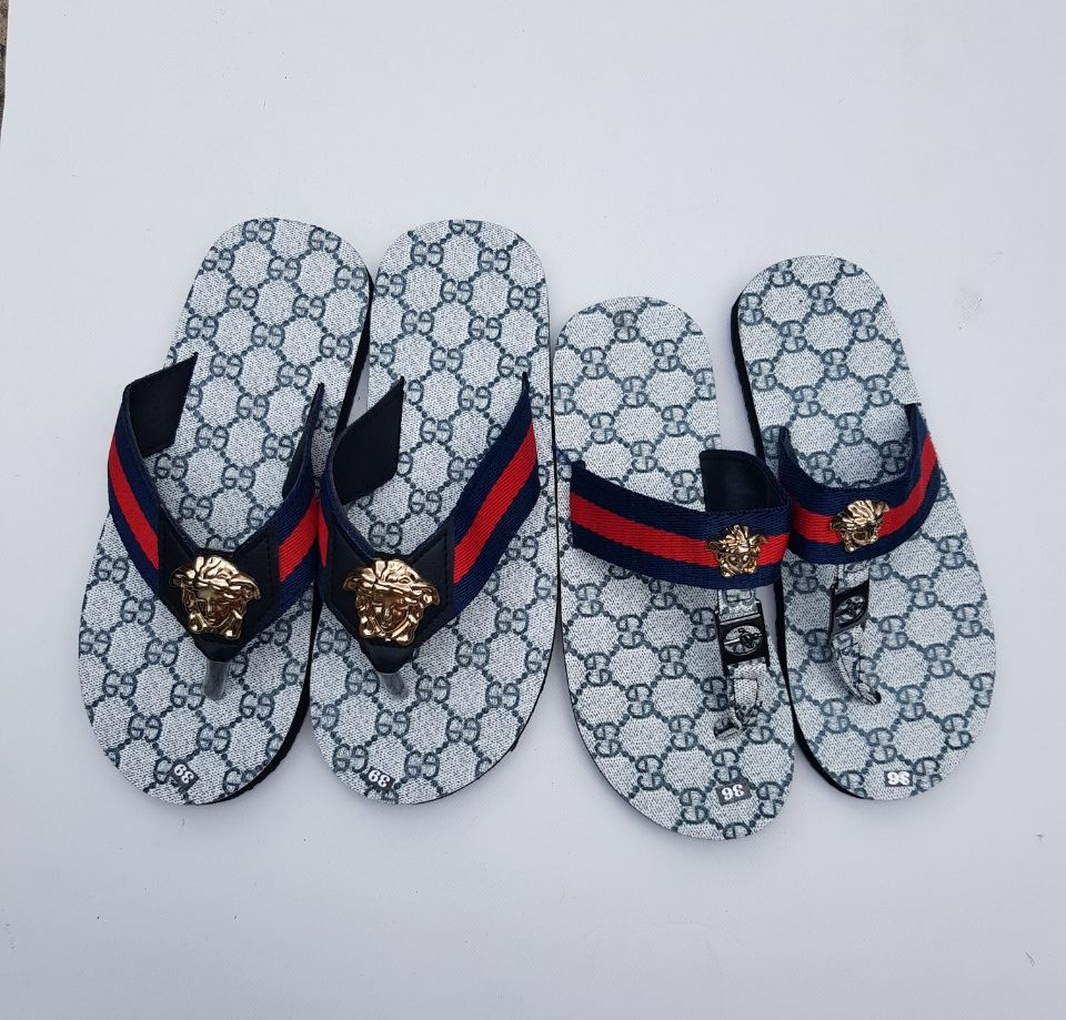 sandal chíp chíp ( dép cặp nam nữ ) đế xanh gg quai dù