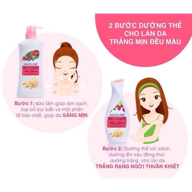 Sữa dưỡng thể hazeline 230g hồng