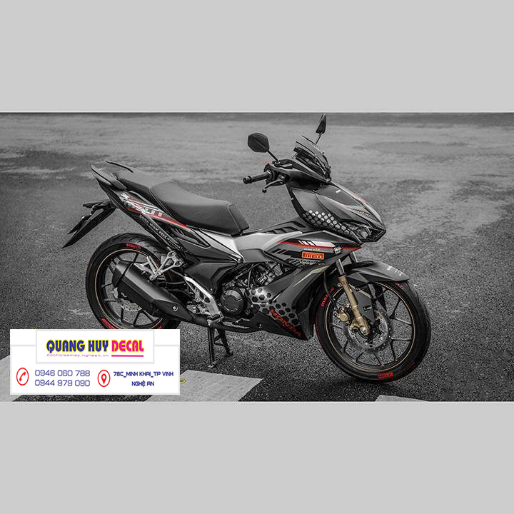 Tem trùm winner x đen xám irelli - Độ dán team trùm decal xe máy winner x đen xám irelli - Team trùm decal xe máy winner x rẻ đẹp và chất