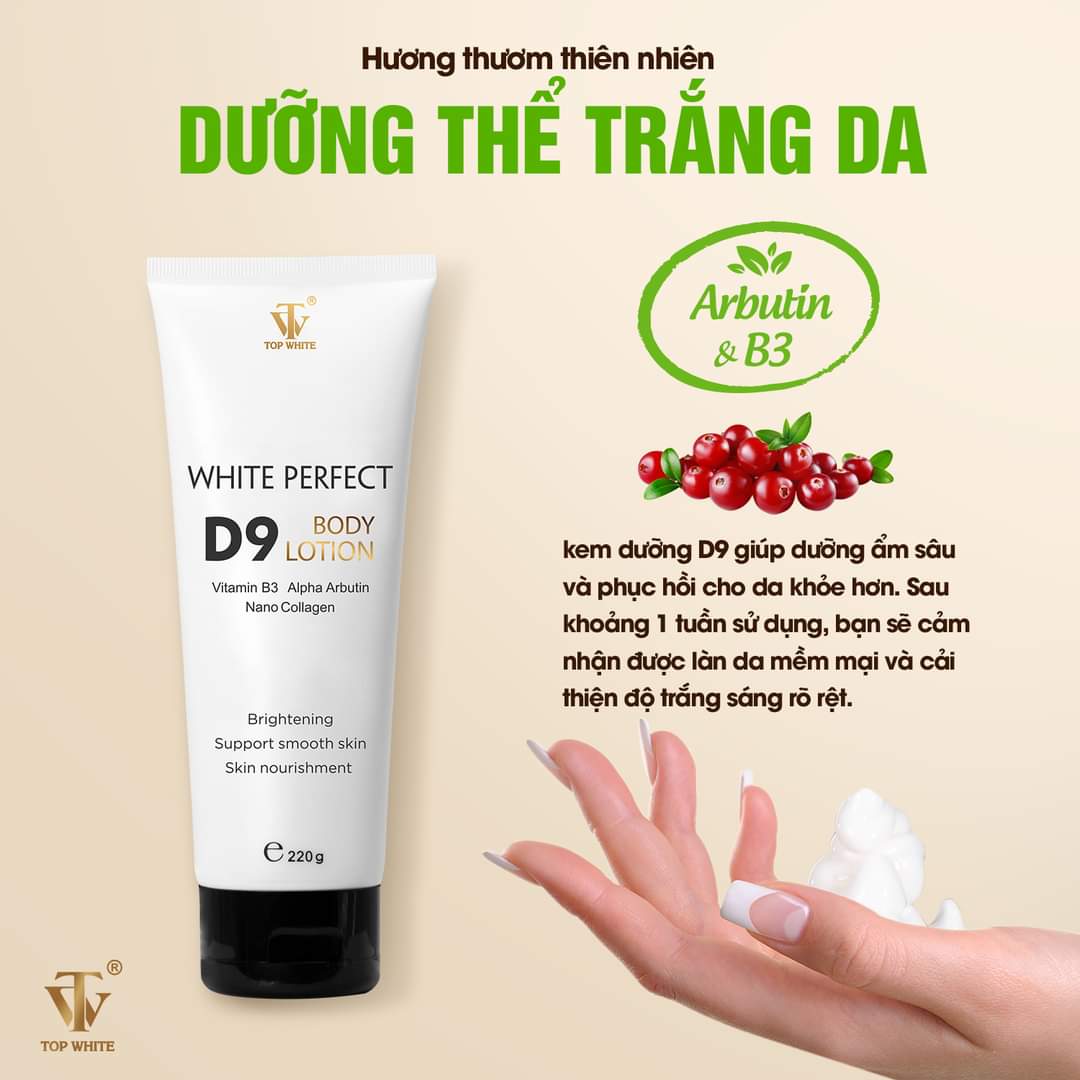 WHITE PERFECT D9 KEM DƯỠNG DA BODY