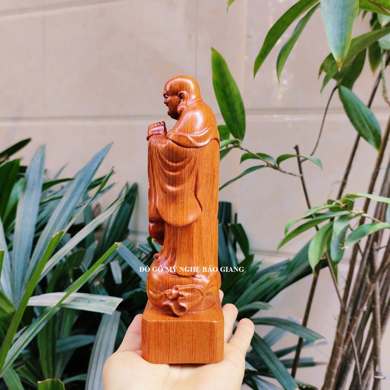 Tượng phật di lặc chúc phúc gỗ hương