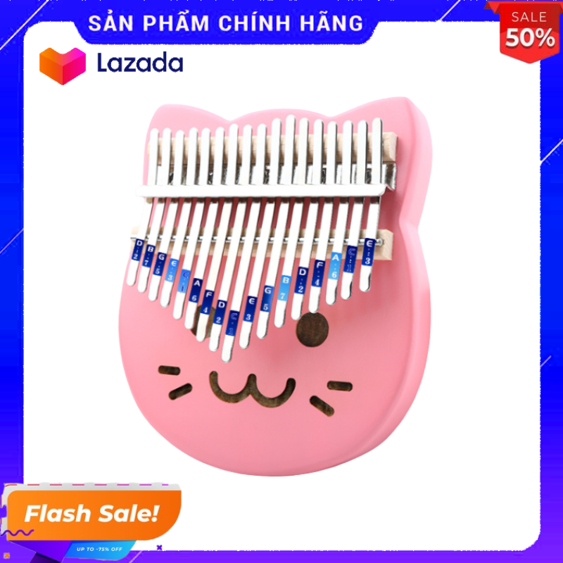 Đàn kalimba 17 phím tặng stick màu và búa chỉnh âm GECKO311
