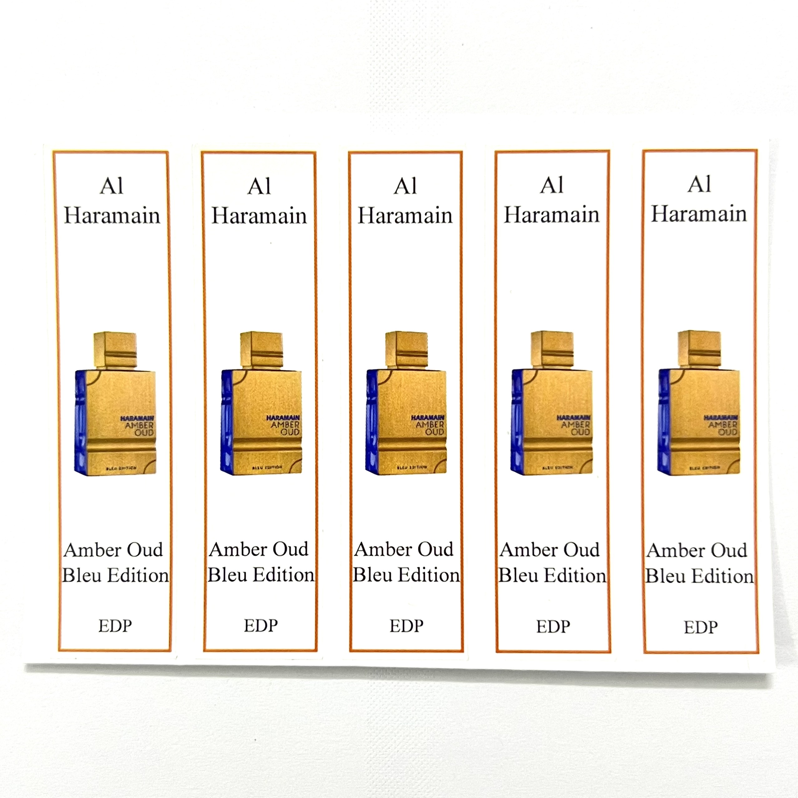 [HCMC] combo 10 PCs of Haramain perfume bottle sticker for full range extract bottle