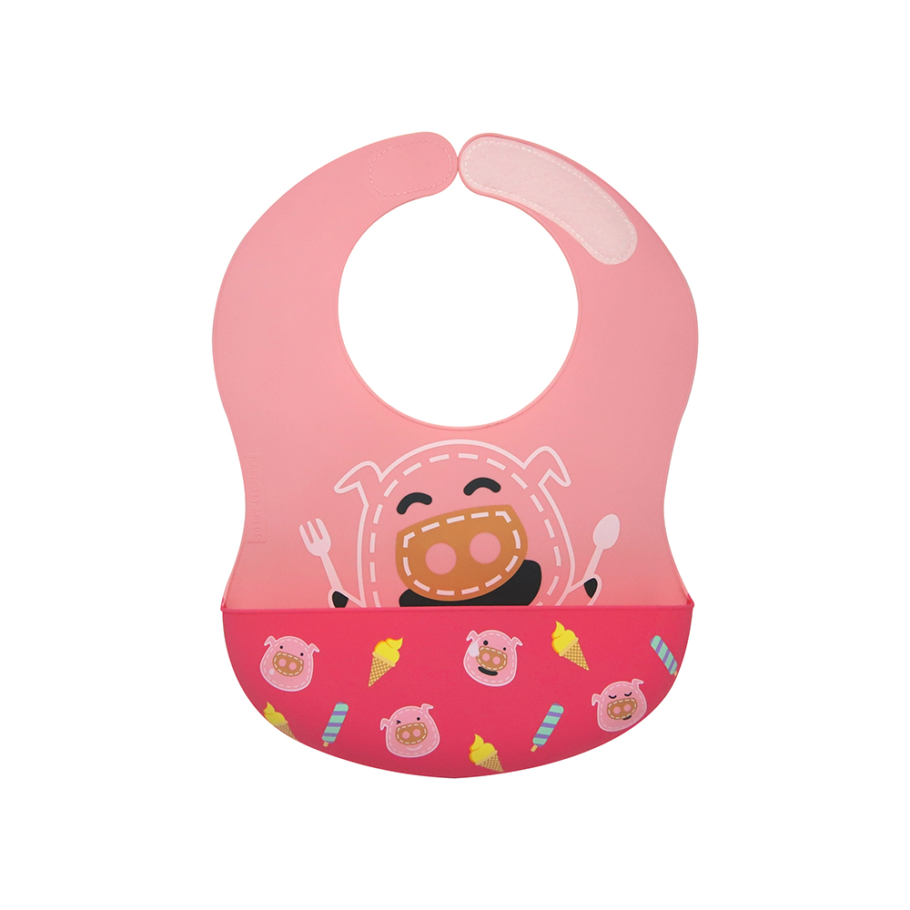 Yếm silicon ăn dặm cổ dán cho bé Marcus & Marcus,  từ 6 tháng - Pokey