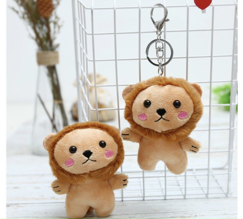 Móc khóa sư tử bông siêu dễ thương