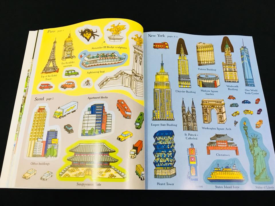 Usborne Sticker Book - Cities of the worlds