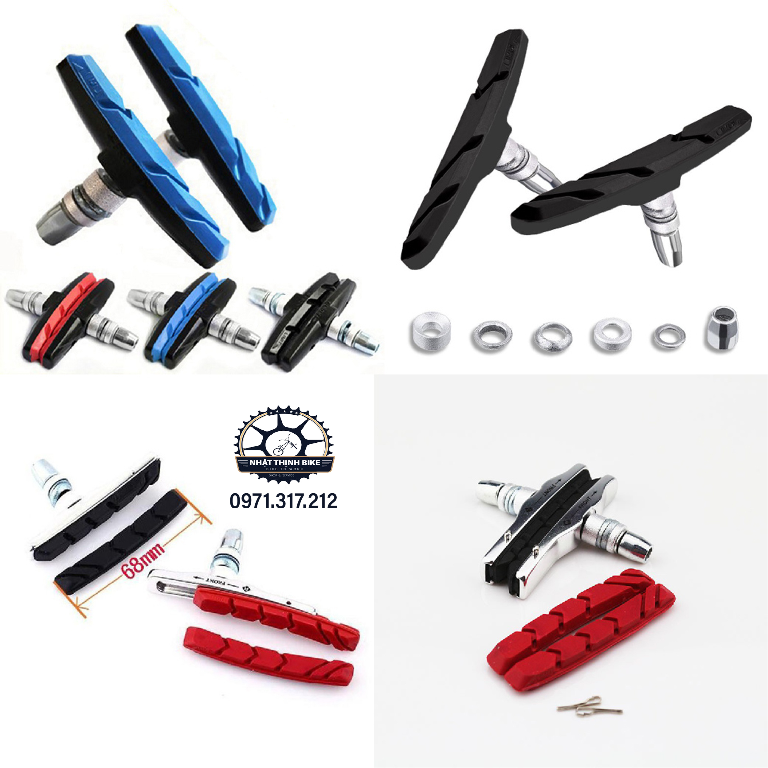 Má phanh xe đạp Má phanh V BRAKE TYPE hàng tốt