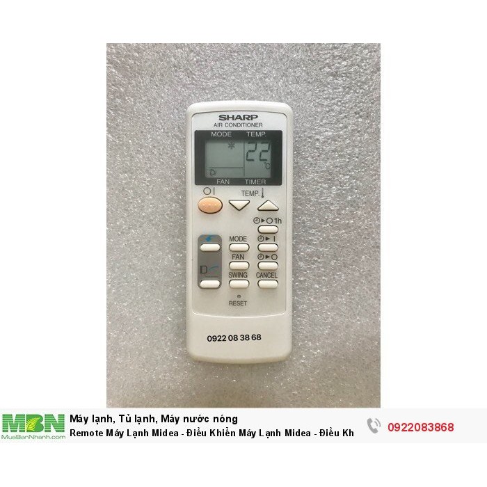 Khiển remote điều hòa Sharp CRMC-Axxx JBEZ
