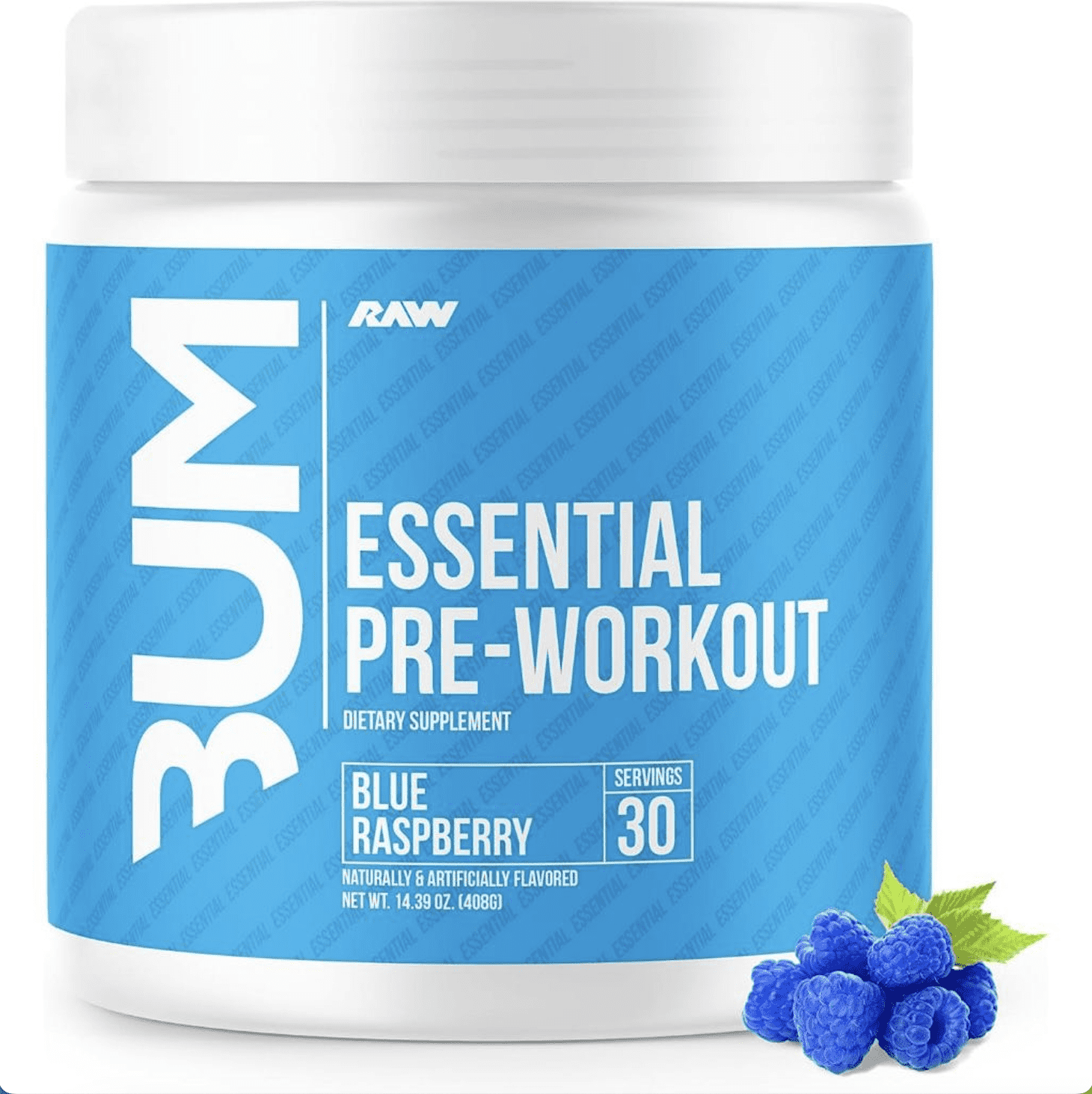 Refil pre-workout powder, essential pre workout Chris bumsup (30 servings) | raw nutrition