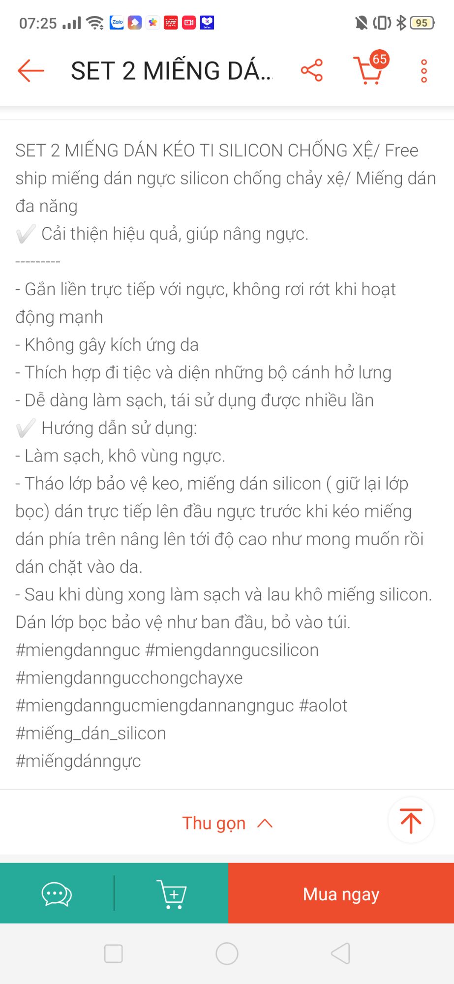 FREESHIP-Miếng dán kéo ti silicon -Miếng dán kéo ngực