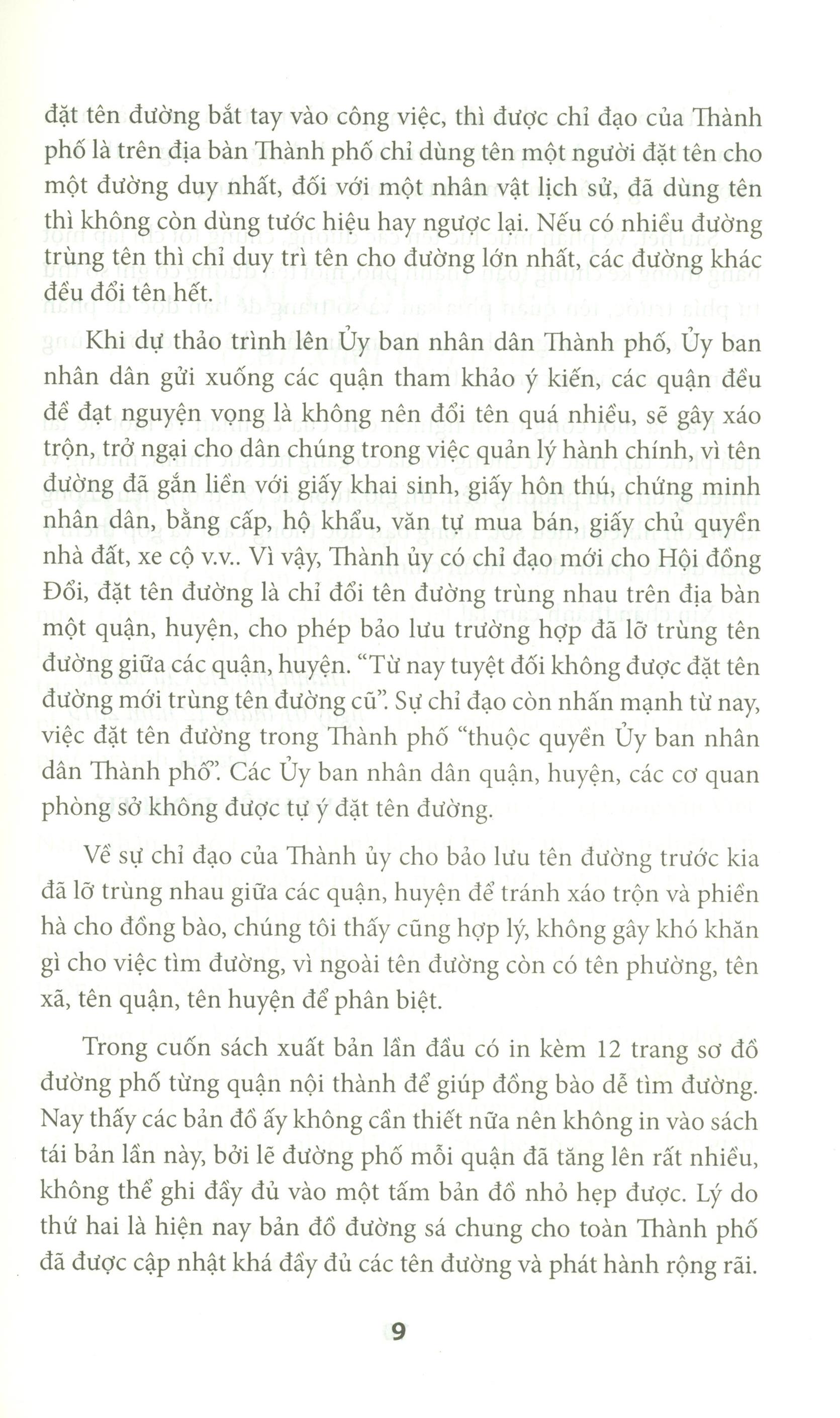 Đường Phố Nội Thành Thành phố Hồ Chí Minh