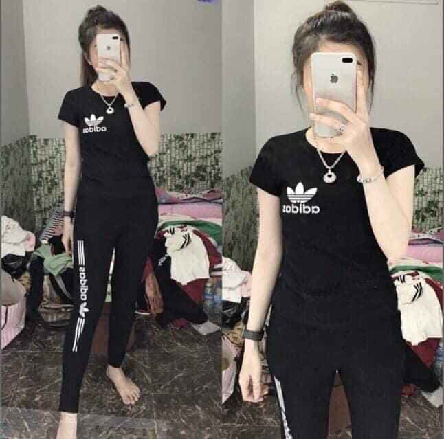 Set đồ bộ thun quần dài áo cộc tay cho nữ
