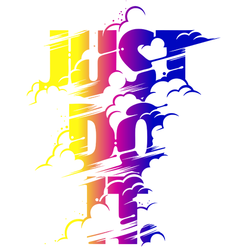 - hình chữ just do it jd6 in bằng bàn ủi, bàn là