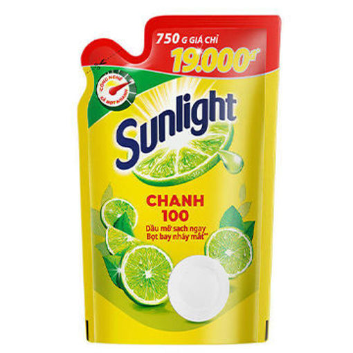 [HCM]Nước rửa chén Sunlight Chanh Túi 750g