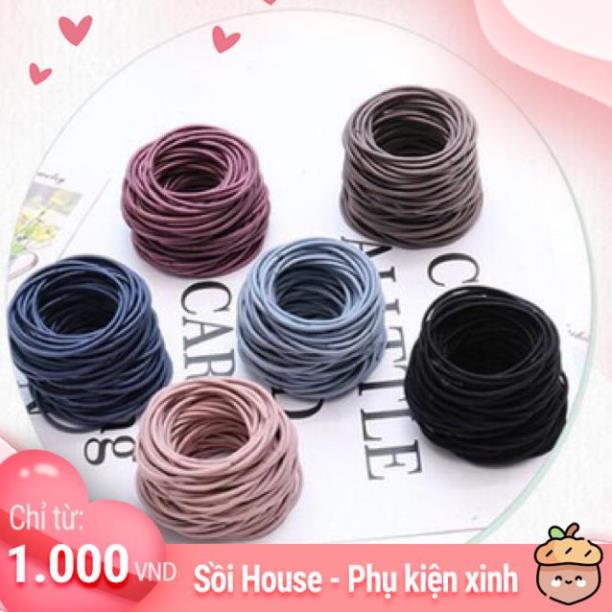 Túi 100 dây buộc tóc rẻ vô địch