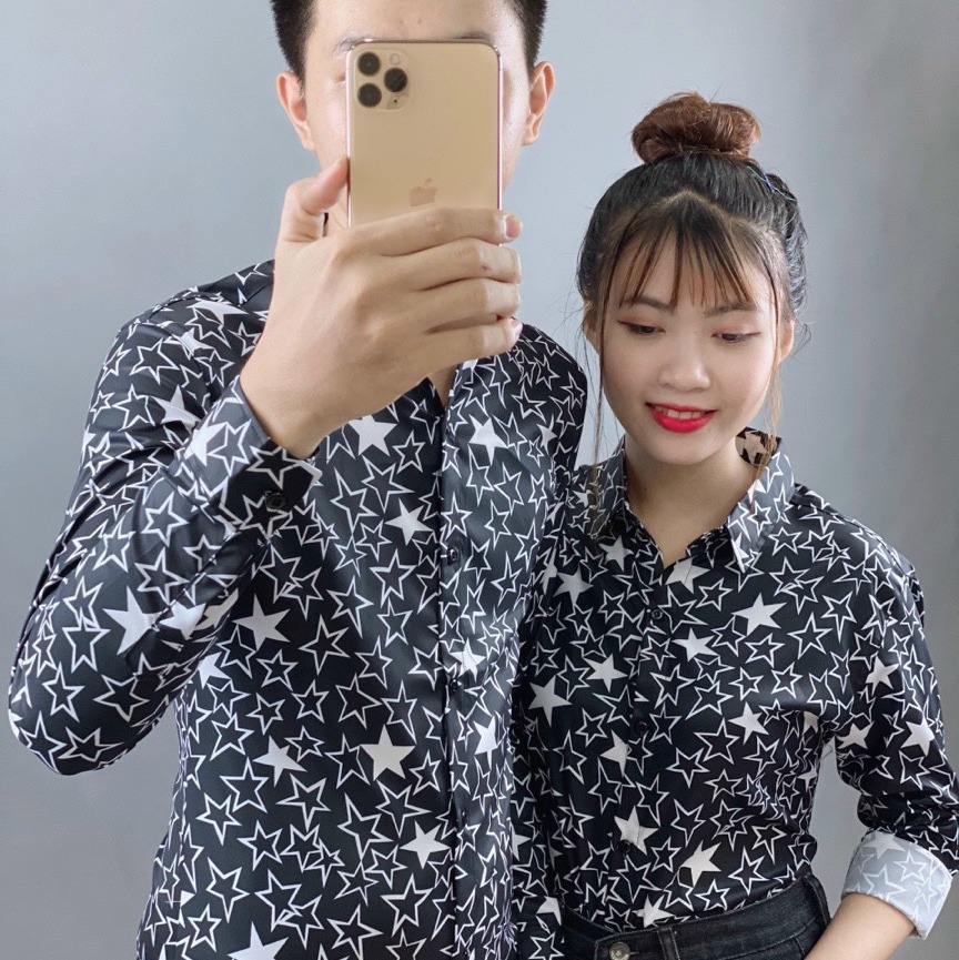 Áo sơ mi nam nữ 3d họa tiết hình thật shop tự chụp tms