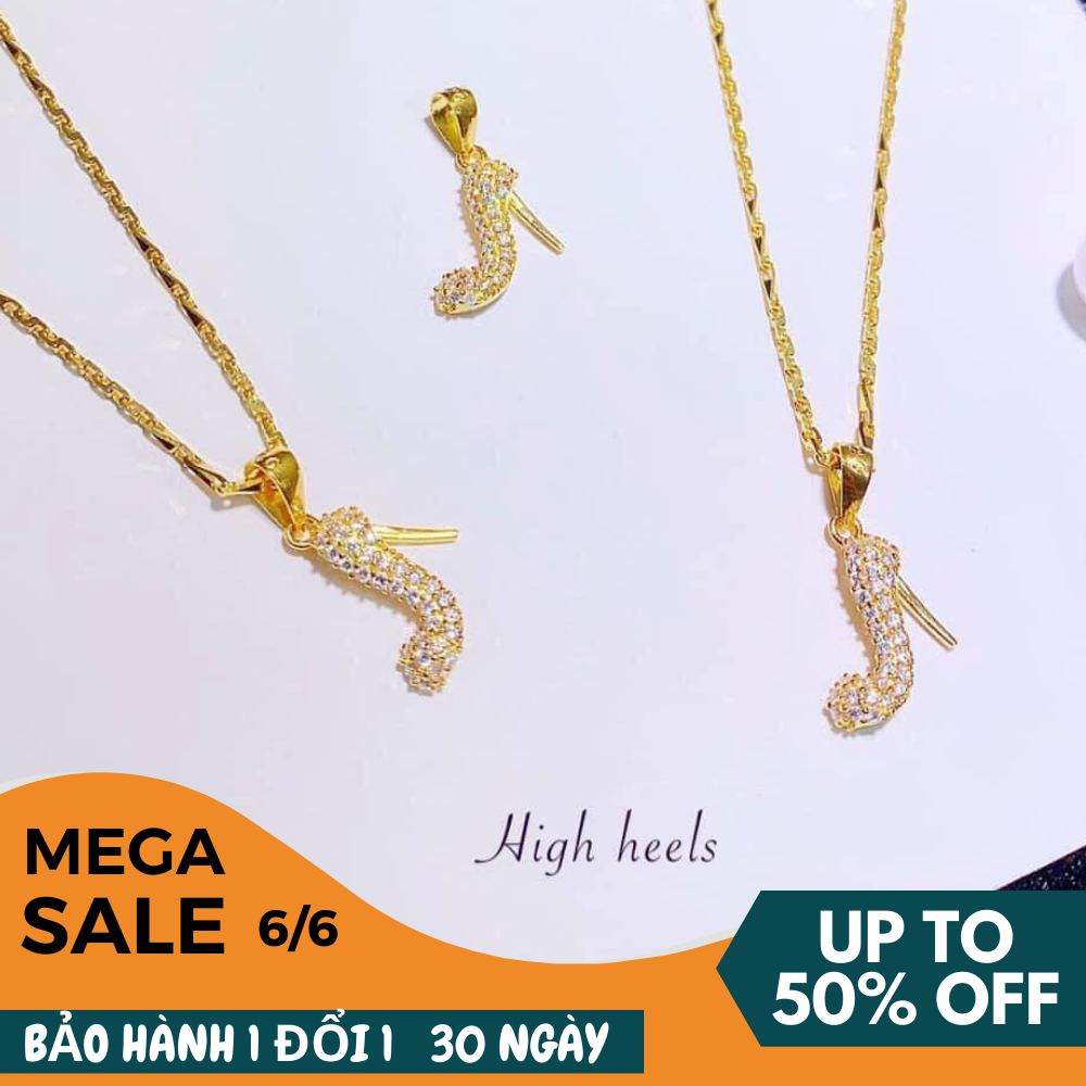 [HCM]Dây Chuyền Nữ Vàng 18k dây chuyền thời trang cao cấp, dây chuyền vàng non 24k Trang sức GADO M003 - CAM KẾT KHÔNG ĐEN