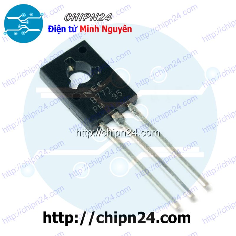[10 con] (KT1) Transistor B772 TO-126 PNP 3A 40V (2SB772 772)