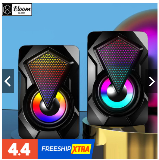 Loa vi tính mini Loyfun I80 có led 7 màu