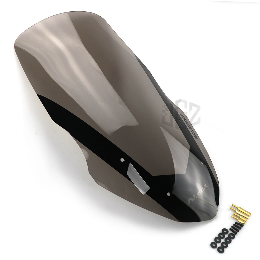 For YAMAHA NMAX155 v1 N-MAX 2013-2018 Motorcycle Windshield Acrylic Flyscreen Wind Visor Air Deflectors Smoke Clear