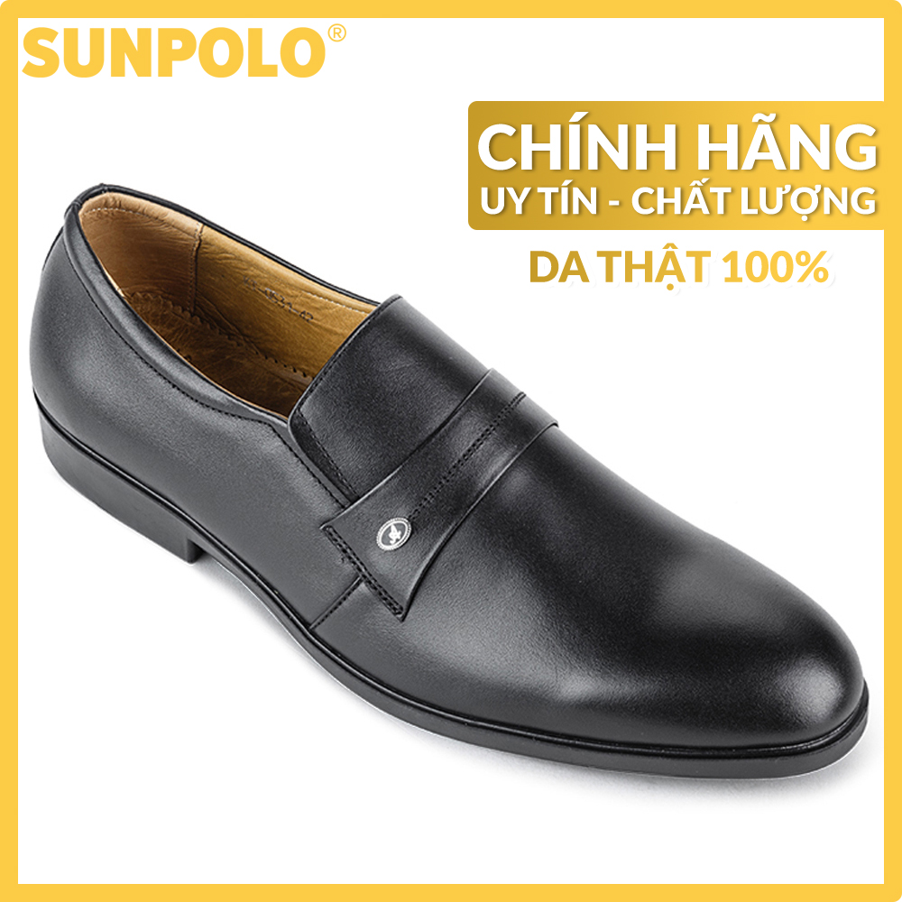 Men Formal Leather Shoes SUNPOLO SUKT0531DN (Black, Brown)