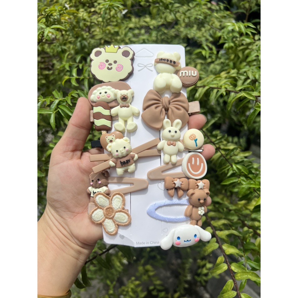 SÉT 14 KẸP TÓC CHO BÉ SIÊU XINH