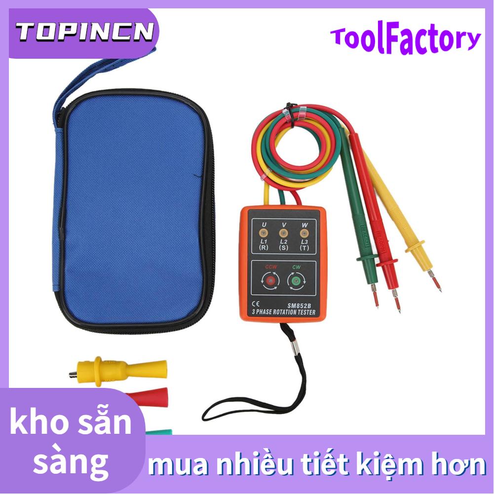 3 phase rotation tester meter for electricity testing tool ac 60~600v 20hz~400hz
