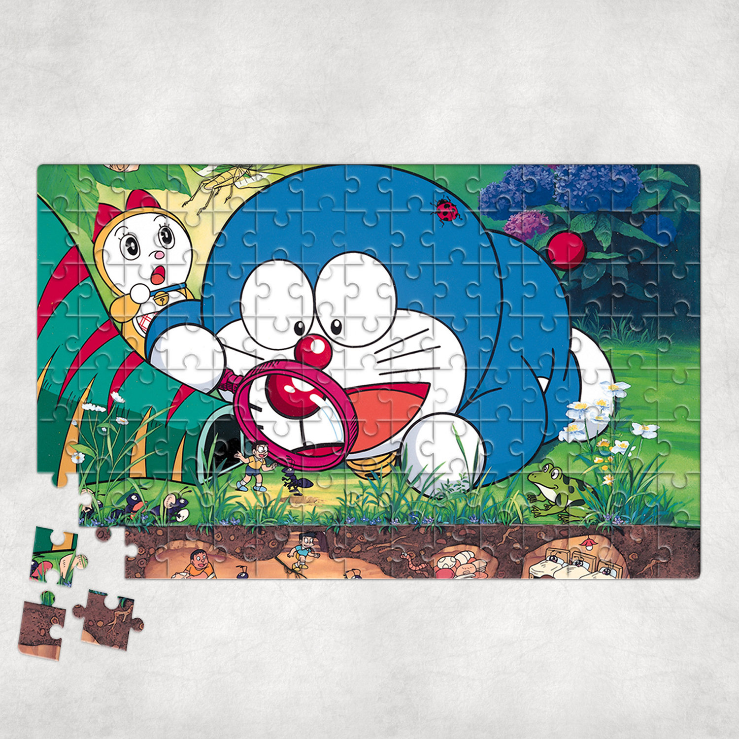 Tranh ghép hình 500 mảnh 38x50cm anime - tranh ghép hình doraemon - mẫu 1