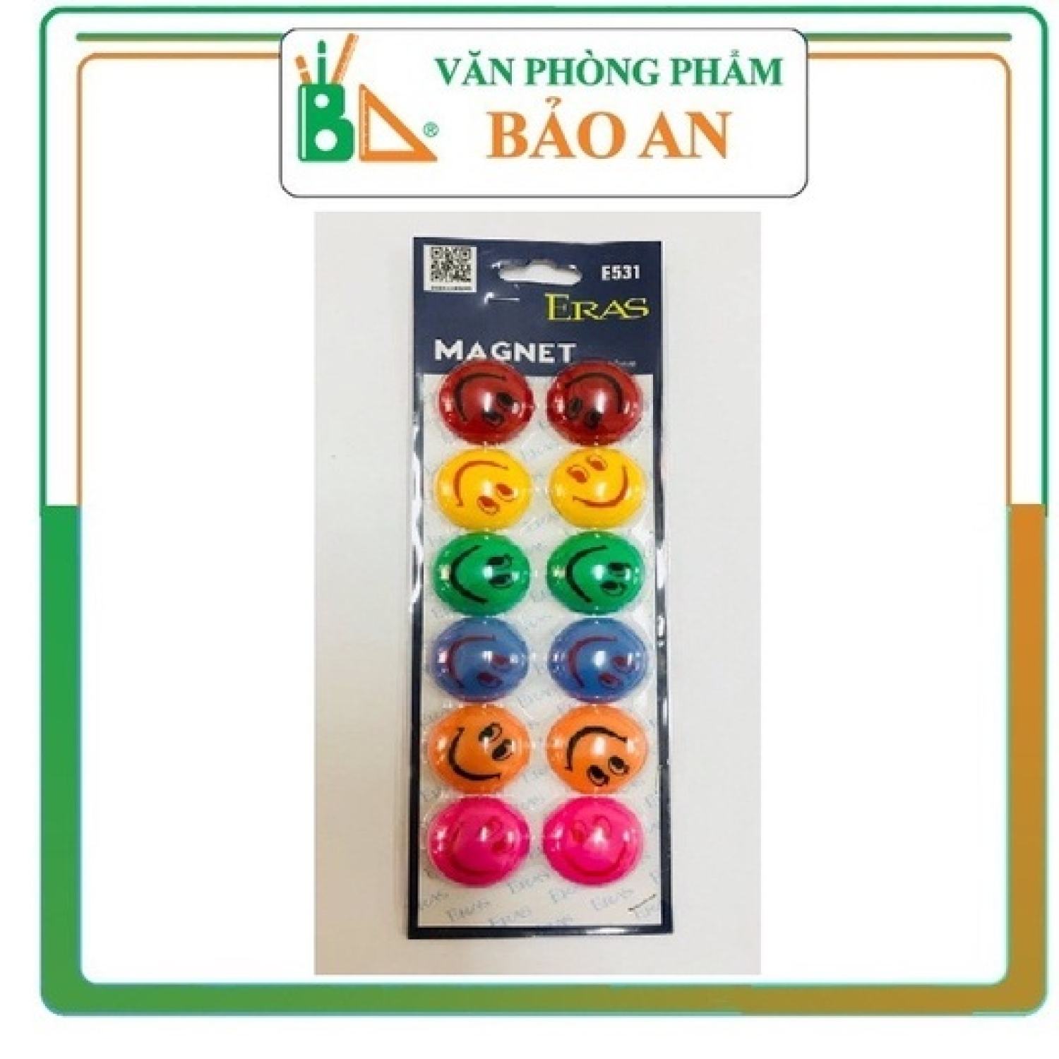 Nam châm mặt cười eras e531 đường kính 30mm - văn phòng phẩm bảo an