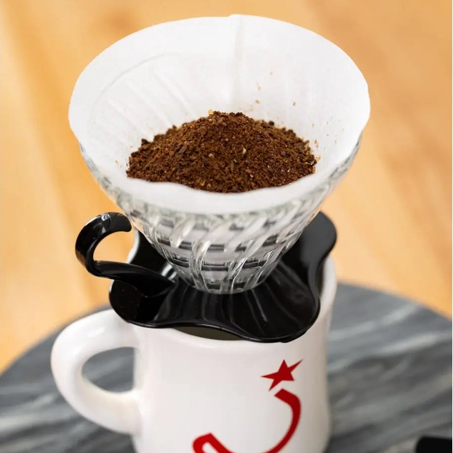 Phễu Pha Cà Phê Thủy Tinh Hario V60 Coffee Dripper